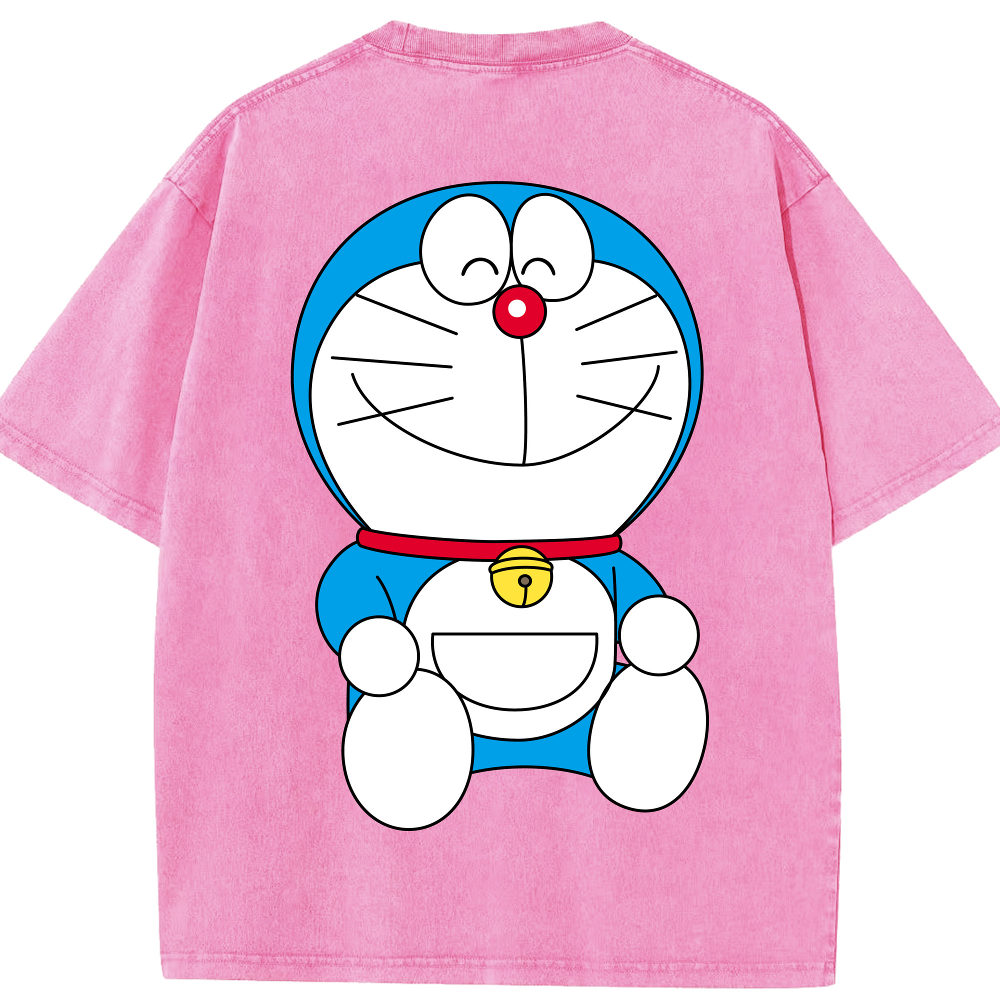 （画像用） ドラえもん Doraemon 綿100% ヴィンテージ風 半袖Tシャツ（背面プリント）